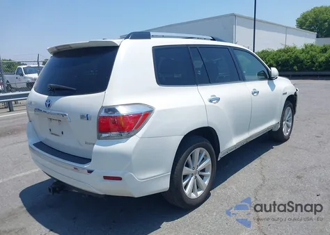 2013 Toyota Highlander Hybrid Limited V6 from USA, damaged, VIN JTEDC3EH6D2017061